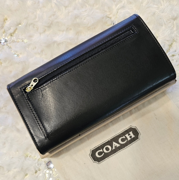 Vintage Coach Water Buffalo Combination Leather Wallet # 4859 - Picture 4 of 9